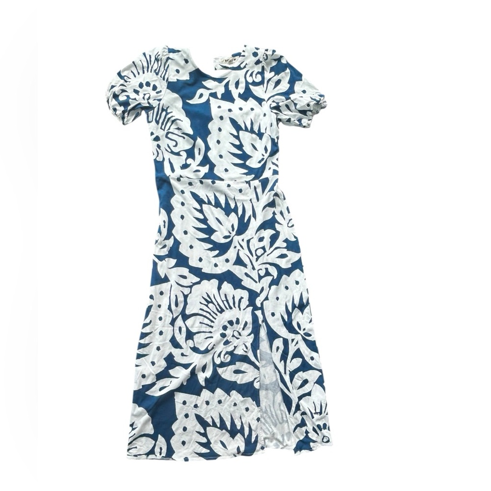 Boden Blue and White Patterned Dress